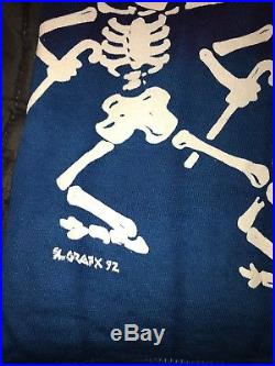 Grateful Dead Shirt RARE/VINTAGE 92' Brockum Collection LIQUID BLUE Large