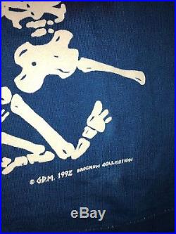Grateful Dead Shirt RARE/VINTAGE 92' Brockum Collection LIQUID BLUE Large