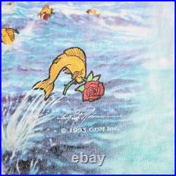 Grateful Dead Shirt. Ship Of Fools. XL 90s Single Stitch Liquid Blue Vtg 1993