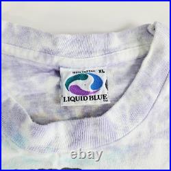 Grateful Dead Shirt. Ship Of Fools. XL 90s Single Stitch Liquid Blue Vtg 1993