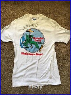 Grateful Dead Shirt Signed By Jerry Garcia And Brent Mydland