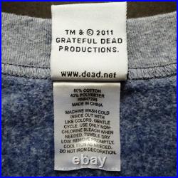 Grateful Dead Shirt Sweatshirt Good Ol' GD College University Grey GDP 2011 L