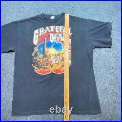 Grateful Dead Shirt Sz XL Mens Black Rick Griffin Tiger 1995 Vintage Cronies USA