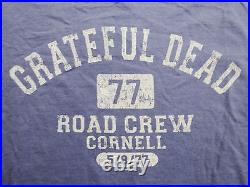Grateful Dead Shirt T Shirt 1977 Road Crew Cornell 5/8/77 Ithaca 2000 GDP L New