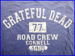 Grateful Dead Shirt T Shirt 1977 Road Crew Cornell 5/8/77 Ithaca 2000 GDP L New