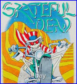 Grateful Dead Shirt T Shirt 1988 Motorcycle GD Uncle Sam USA Vintage 2003 GDM L