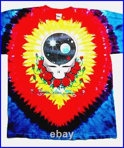 Grateful Dead Shirt T Shirt 1992 Space Your Face Rose Tie Dye Vintage 2001 GD XL
