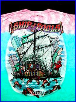 Grateful Dead Shirt T Shirt 1993 Ship Of Fools Skeletons Vintage 2001 GDP XL New