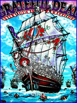 Grateful Dead Shirt T Shirt 1993 Ship Of Fools Skeletons Vintage 2001 GDP XL New