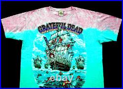 Grateful Dead Shirt T Shirt 1993 Ship Of Fools Skeletons Vintage 2001 GDP XL New