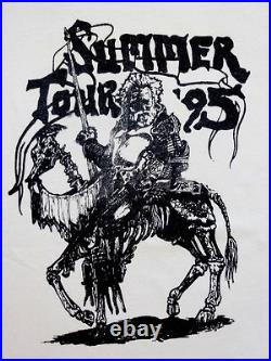 Grateful Dead Shirt T Shirt 1995 Summer Tour Jerry Garcia Knight Horse Rose XL
