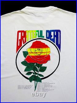Grateful Dead Shirt T Shirt 1995 Summer Tour Jerry Garcia Knight Horse Rose XL