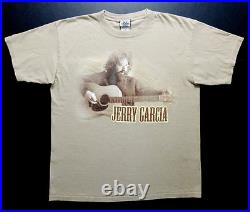 Grateful Dead Shirt T Shirt 2004 Jerry Garcia Acoustic Guitar Image 1969 JGE L