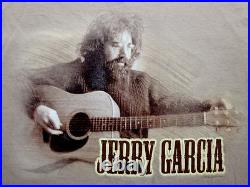 Grateful Dead Shirt T Shirt 2004 Jerry Garcia Acoustic Guitar Image 1969 JGE L