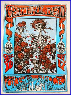 Grateful Dead Shirt T Shirt 2009 Bertha Skull Roses Mouse Kelley FD 26 Poster L