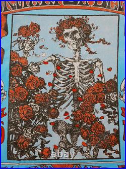 Grateful Dead Shirt T Shirt 2009 Bertha Skull Roses Mouse Kelley FD 26 Poster L