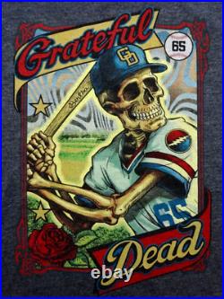 Grateful Dead Shirt T Shirt Baseball MLB GD Hat Bertha Bat 65 Jersey Skeleton L