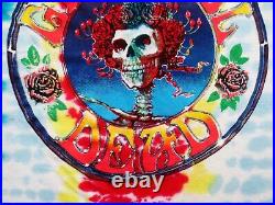Grateful Dead Shirt T Shirt Bertha GD Skull & Roses Mouse Tie Dye 2011 GDP L