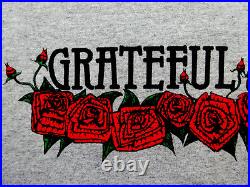 Grateful Dead Shirt T Shirt Bertha Skeleton Skull & Roses Mouse Kelley Art GDM L