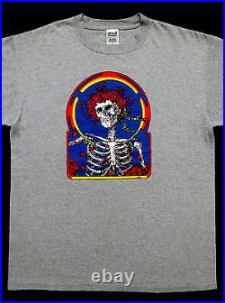 Grateful Dead Shirt T Shirt Bertha Skull & Roses Skeleton Mouse Kelley Art GDM L