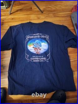 Grateful Dead Shirt T Shirt Blue Rose 12/31/78 GDP 2003 XXL