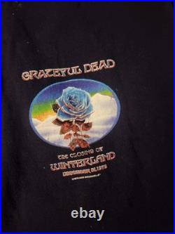 Grateful Dead Shirt T Shirt Blue Rose 12/31/78 GDP 2003 XXL