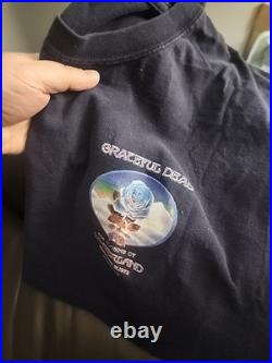 Grateful Dead Shirt T Shirt Blue Rose 12/31/78 GDP 2003 XXL