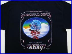 Grateful Dead Shirt T Shirt Closing Of Winterland Blue Rose 12/31/78 GDP 2003 L