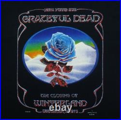 Grateful Dead Shirt T Shirt Closing Of Winterland Blue Rose 12/31/78 GDP 2003 L
