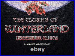 Grateful Dead Shirt T Shirt Closing Of Winterland Blue Rose 12/31/78 GDP 2003 XL