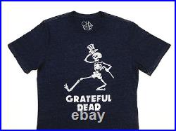 Grateful Dead Shirt T Shirt Dancing Skeleton Cane Top Hat Chaser GDP 2014 L New