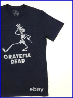 Grateful Dead Shirt T Shirt Dancing Skeleton Cane Top Hat Chaser GDP 2014 L New
