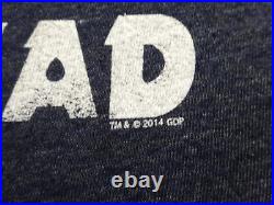 Grateful Dead Shirt T Shirt Dancing Skeleton Cane Top Hat Chaser GDP 2014 L New