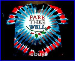 Grateful Dead Shirt T Shirt Fare Thee Well Jerry Garcia Tie Dye 1995 GD 2000's M