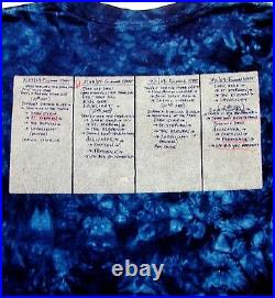 Grateful Dead Shirt T Shirt Fillmore West 1969 Box Set Bertha Tie Dye 2005 GDP L