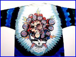 Grateful Dead Shirt T Shirt Hockey Stick Puck Gloves NHL 1994 Vintage Tie Dye L