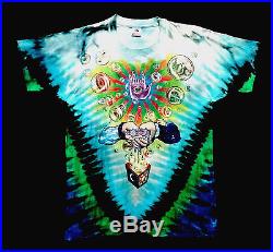 Grateful Dead Shirt T Shirt Jerry Garcia Band Vintage 1991 Magic Tie Dye JGB L
