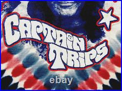 Grateful Dead Shirt T Shirt Jerry Garcia Captain Trips 1967 USA Hat JGE 2005 L