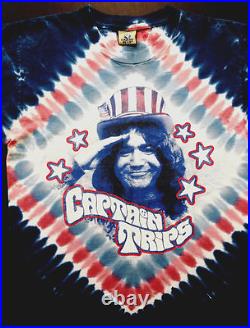 Grateful Dead Shirt T Shirt Jerry Garcia Captain Trips 1967 USA Hat JGE 2005 L
