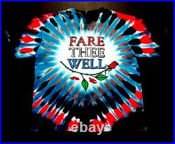 Grateful Dead Shirt T Shirt Jerry Garcia Fare Thee Well Tie Dye 1995 GD 2000's M