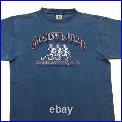 Grateful Dead Shirt T Shirt RFK Stadium Washington DC 6/10/73 US Blues 2002 GD L