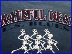 Grateful Dead Shirt T Shirt RFK Stadium Washington DC 6/10/73 US Blues 2002 GD L