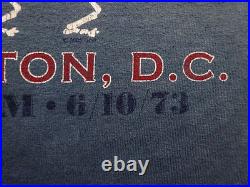 Grateful Dead Shirt T Shirt RFK Stadium Washington DC 6/10/73 US Blues GD 2002 L