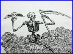 Grateful Dead Shirt T Shirt Spring 1990 Wes Lang Art Skeleton Scythe 2012 XXL