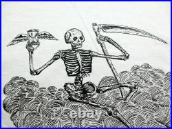 Grateful Dead Shirt T Shirt Spring 1990 Wes Lang Art Skeleton Scythe 2012 XXL