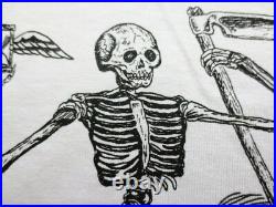 Grateful Dead Shirt T Shirt Spring 1990 Wes Lang Art Skeleton Scythe 2012 XXL