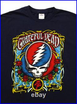Grateful Dead Shirt T Shirt Steal Your Face Dancing Bear Roses GD 2000's XL New