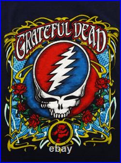 Grateful Dead Shirt T Shirt Steal Your Face Dancing Bear Roses GD 2000's XL New