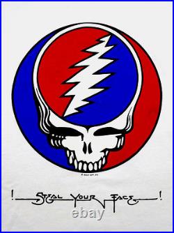 Grateful Dead Shirt T Shirt Steal Your Face Ringer Red White Blue GD 2005 L New