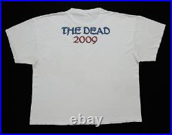 Grateful Dead Shirt T Shirt Steal Your Face The Dead 2009 Tour White Tee GDP XXL